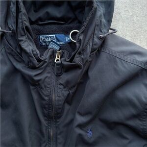 Polo by Ralph Lauren Black Windbreaker Jacket